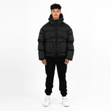 Puffer Jacket - Black - Destructive