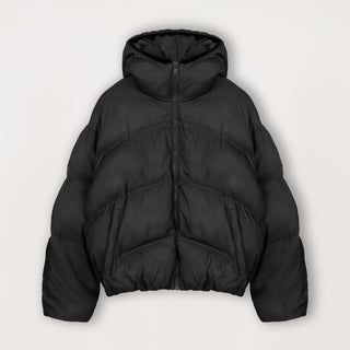 Puffer Jacket - Black - Destructive