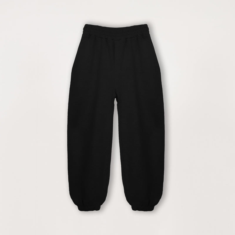 Relaxed Cuffed Sweatpant - Black - Destructive