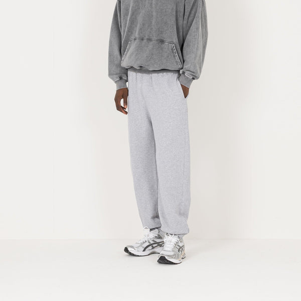 Relaxed Cuffed Sweatpant - Light Marl Grey - Destructive