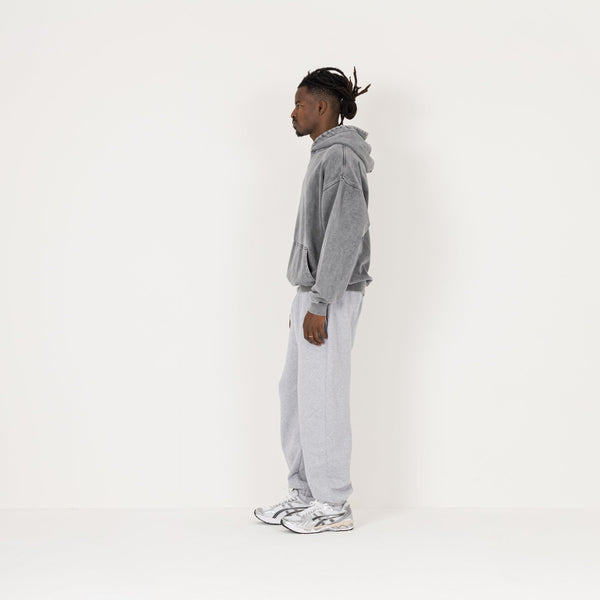 Relaxed Cuffed Sweatpant - Light Marl Grey - Destructive