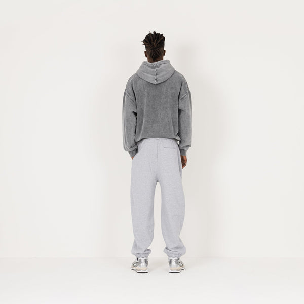 Relaxed Cuffed Sweatpant - Light Marl Grey - Destructive