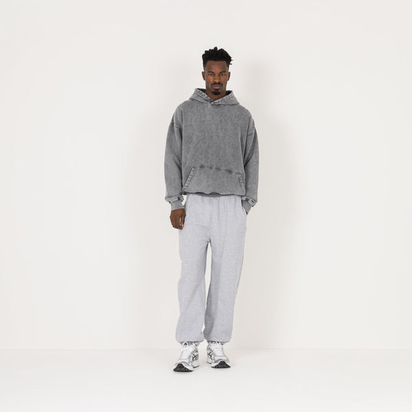 Relaxed Cuffed Sweatpant - Light Marl Grey - Destructive