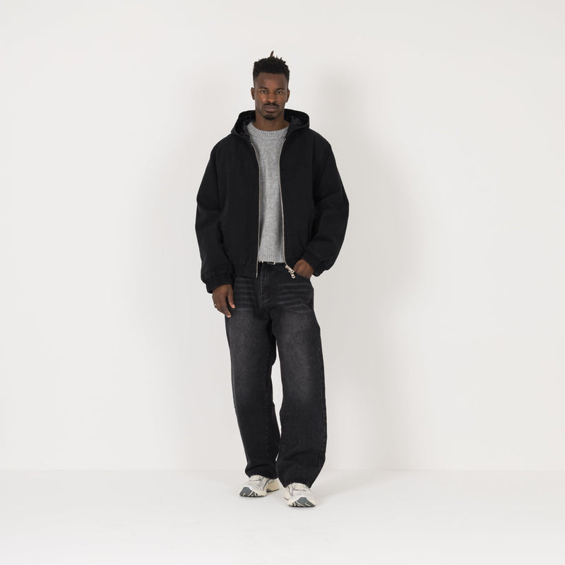 Relaxed Denim - Vintage Black - Destructive