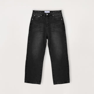 Relaxed Denim - Vintage Black - Destructive