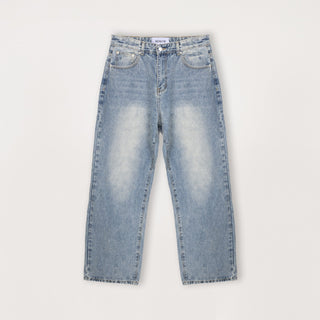 Relaxed Denim - Vintage Indigo - Destructive