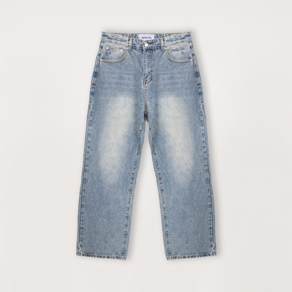Relaxed Denim - Vintage Indigo - Destructive