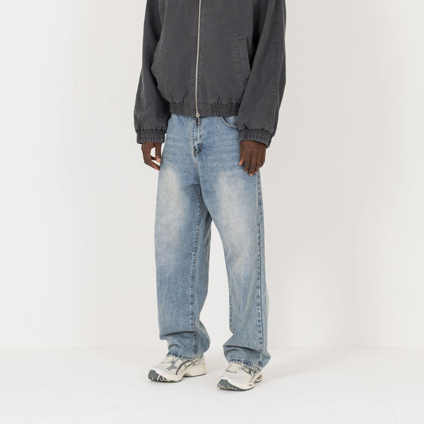 Relaxed Denim - Vintage Indigo - Destructive