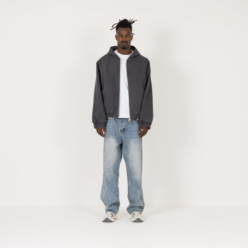 Relaxed Denim - Vintage Indigo - Destructive