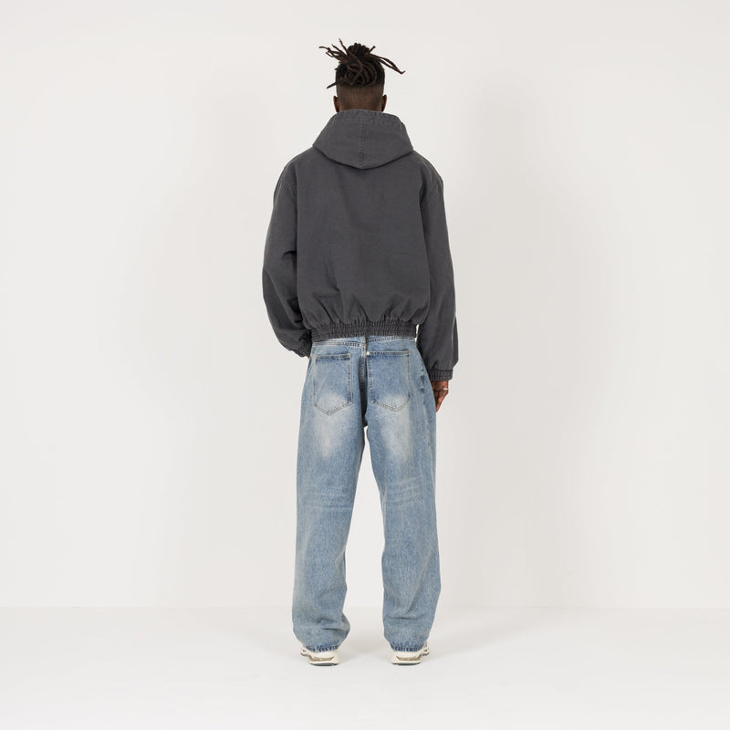 Relaxed Denim - Vintage Indigo - Destructive
