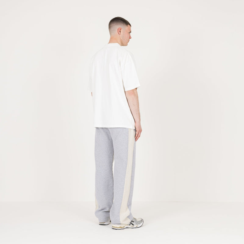 Reverse Panel Sweatpant - Light Marl Grey - Destructive