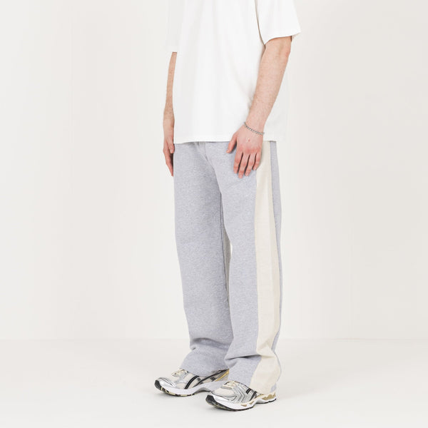 Reverse Panel Sweatpant - Light Marl Grey - Destructive