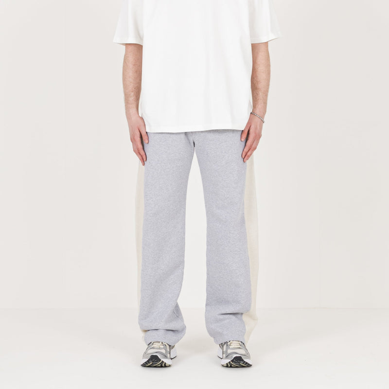 Reverse Panel Sweatpant - Light Marl Grey - Destructive