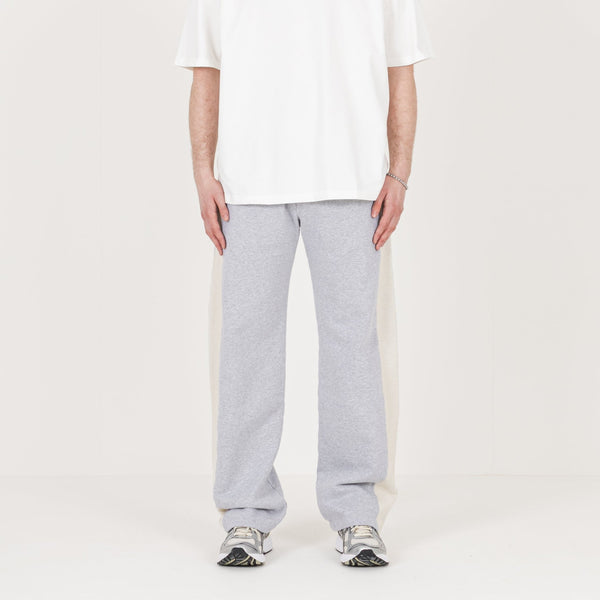 Reverse Panel Sweatpant - Light Marl Grey - Destructive
