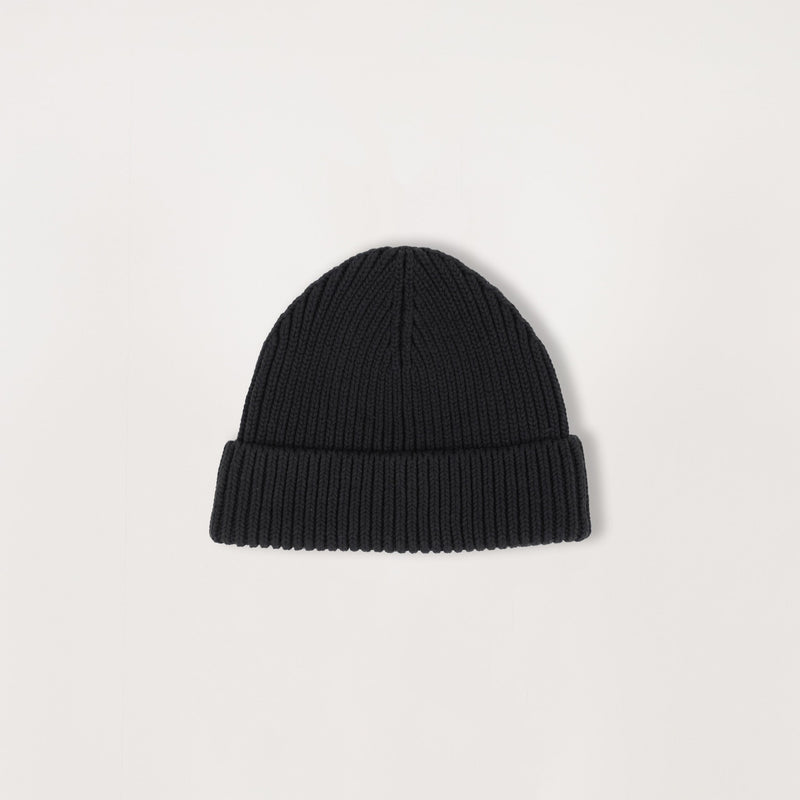Ribbed Beanie - Black - Destructive