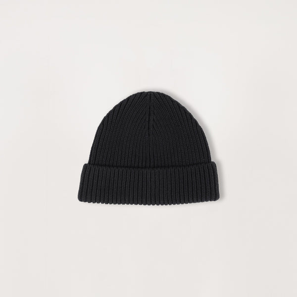 Ribbed Beanie - Black - Destructive