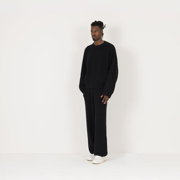 Ribbed Sweatpant - Black - Destructive