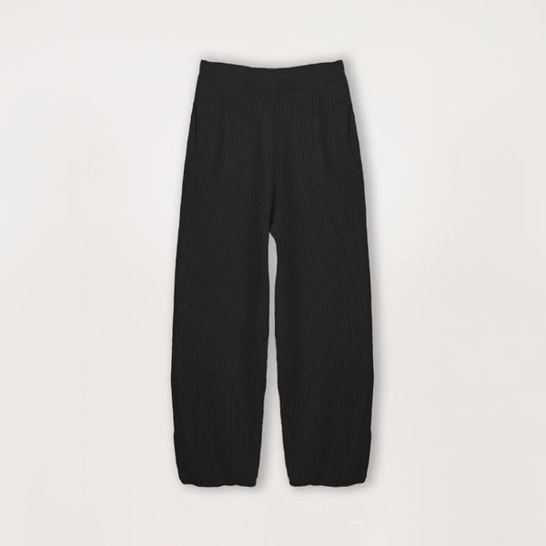 Ribbed Sweatpant - Black - Destructive