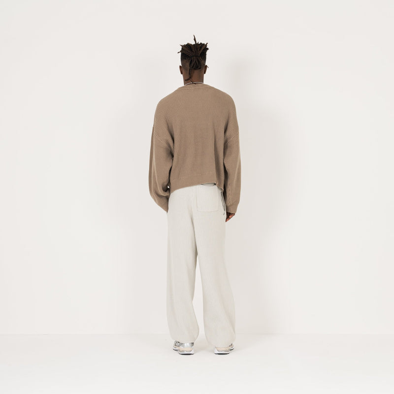 Ribbed Sweatpant - Oat - Destructive