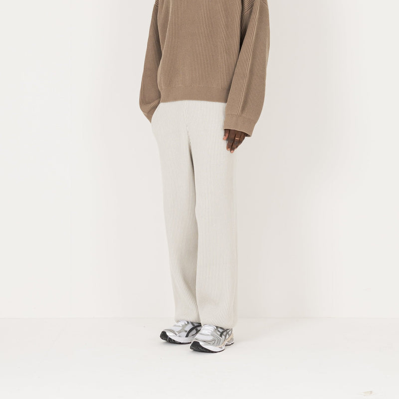Ribbed Sweatpant - Oat - Destructive