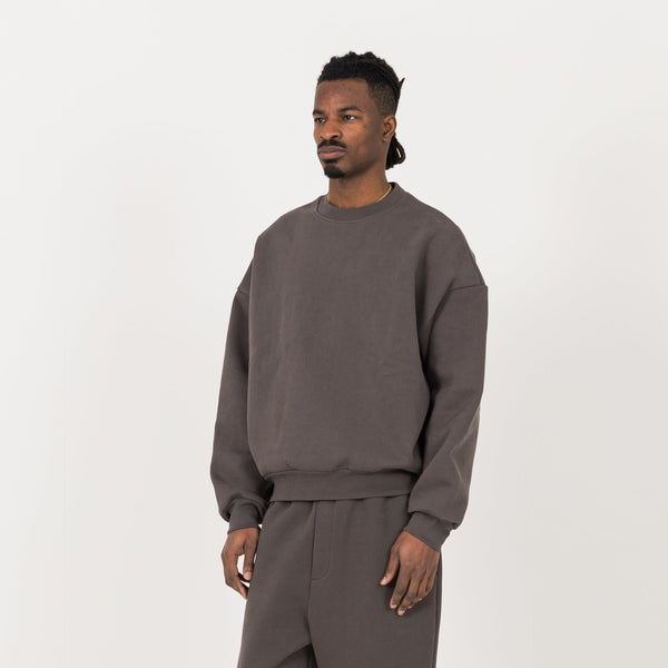 Sculpt Sweatshirt - Moor Brown - Destructive