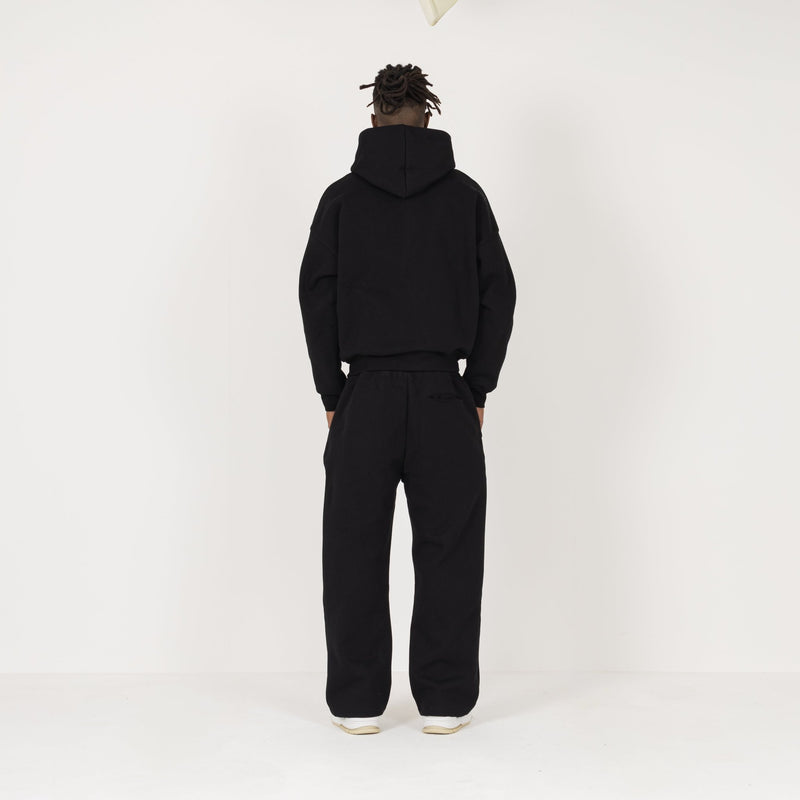 Sculpt Zip Hoodie - Carbon Black - Destructive