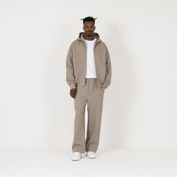 Sculpt Zip Hoodie - Clay Marl - Destructive