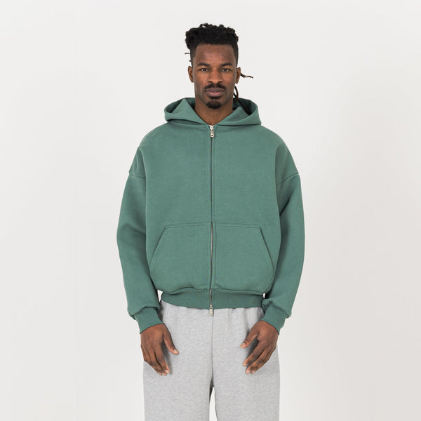 Sculpt Zip Hoodie - Field Green - Destructive