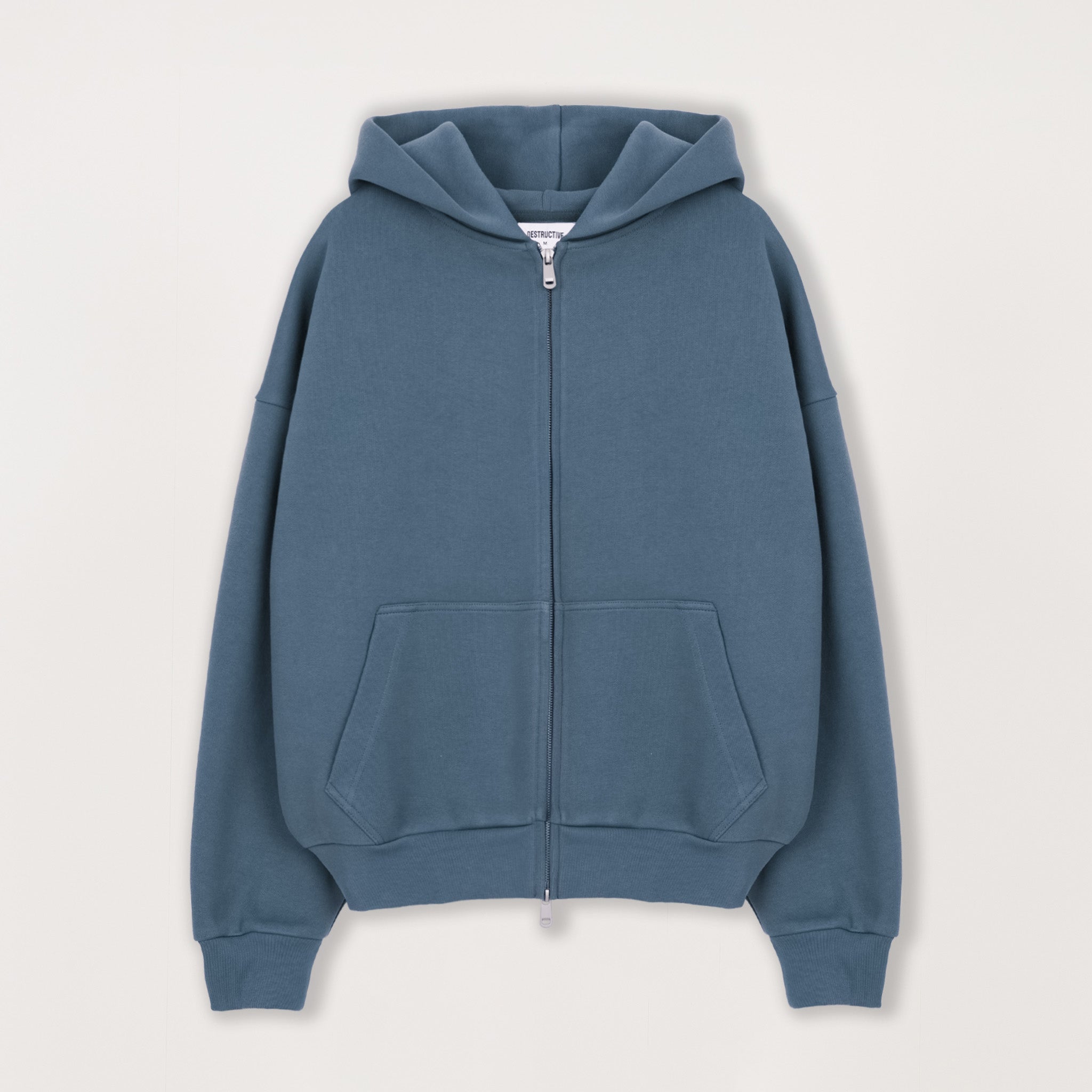 トップス SCULPTOR Cottage Zip-Up Hoodie Navy Sculpt Zip Hoodie - Haze Blue – Destructive