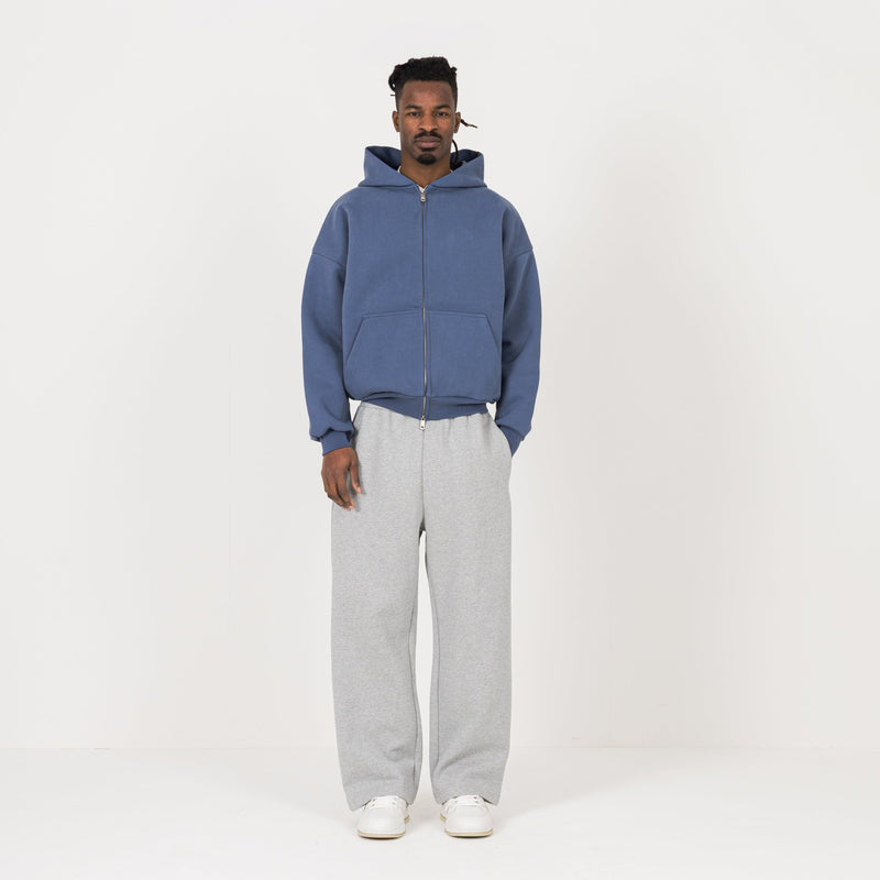 Sculpt Zip Hoodie - Haze Blue - Destructive