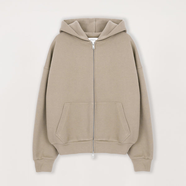 Sculpt Zip Hoodie - Loam Brown - Destructive