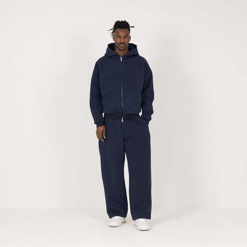 Sculpt Zip Hoodie - Midnight Blue - Destructive