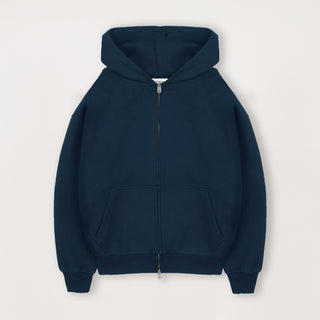 Sculpt Zip Hoodie - Midnight Blue - Destructive