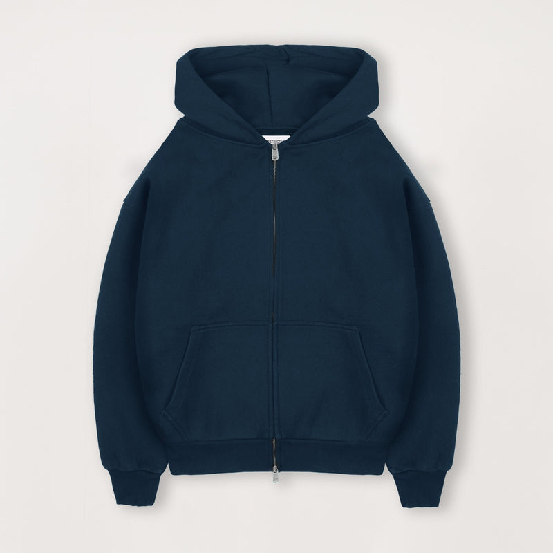 Sculpt Zip Hoodie - Midnight Blue - Destructive