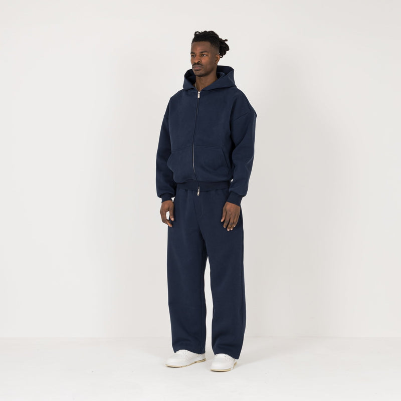 Sculpt Zip Hoodie - Midnight Blue - Destructive