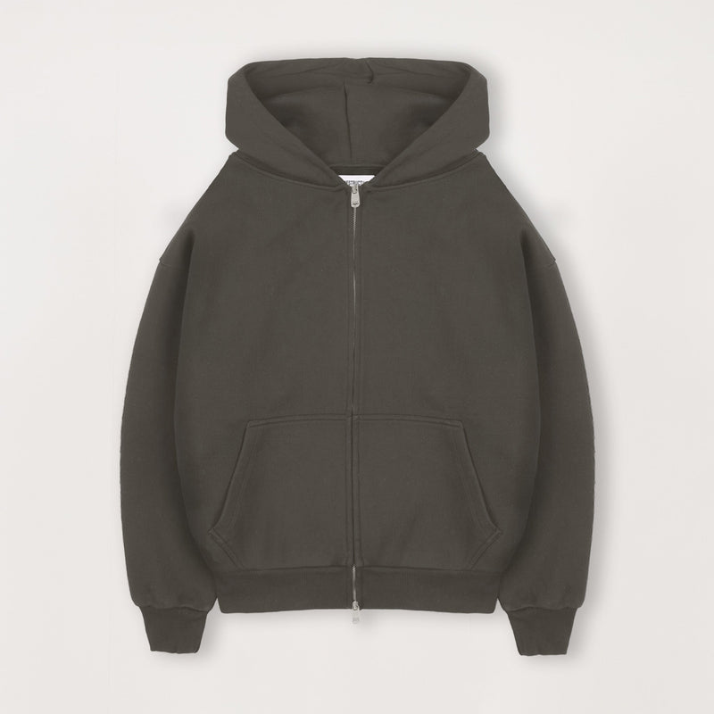 Sculpt Zip Hoodie - Moor Brown - Destructive