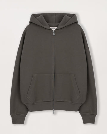 Sculpt Zip Hoodie - Moor Brown - Destructive