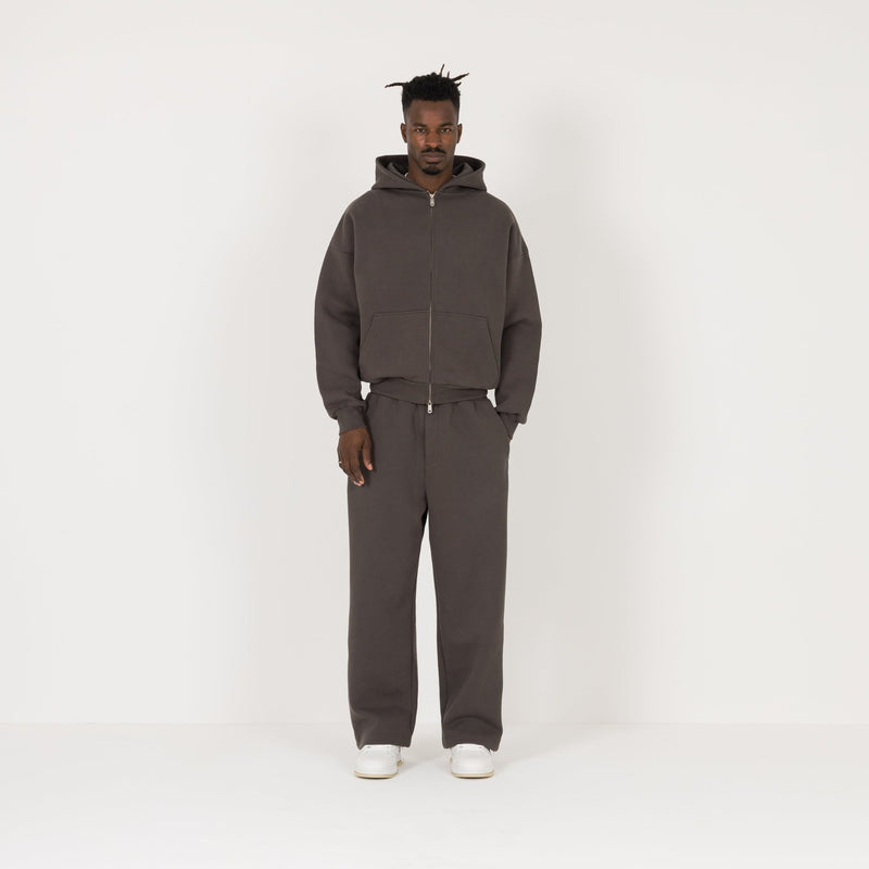 Sculpt Zip Hoodie - Moor Brown - Destructive