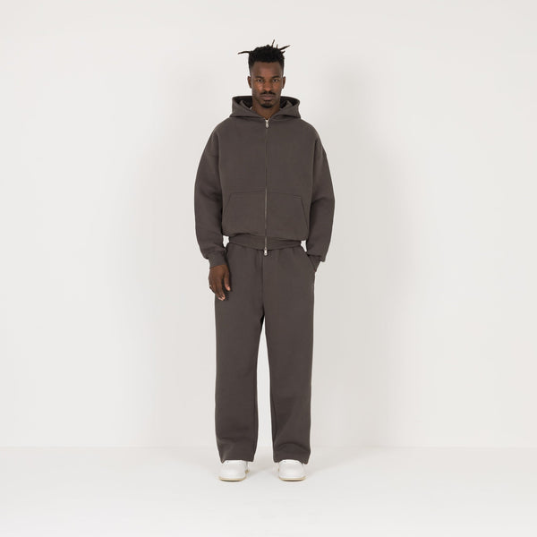 Sculpt Zip Hoodie - Moor Brown - Destructive