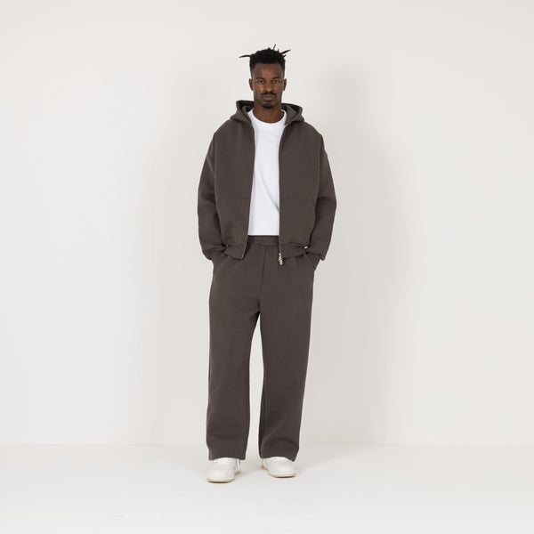 Sculpt Zip Hoodie - Moor Brown - Destructive