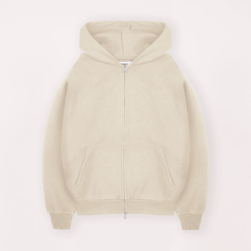 Sculpt Zip Hoodie - Sandstone - Destructive