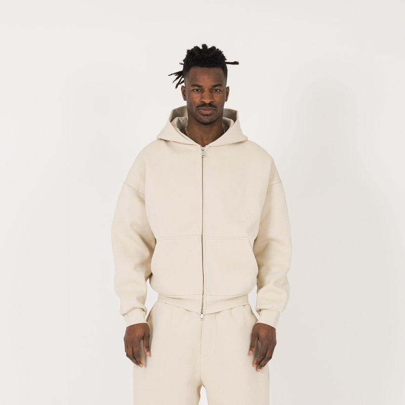 Sculpt Zip Hoodie - Sandstone - Destructive