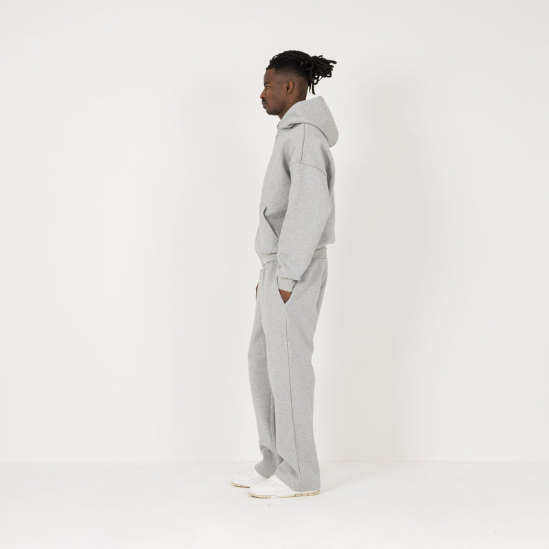Sculpt Zip Hoodie - Slate Marl - Destructive