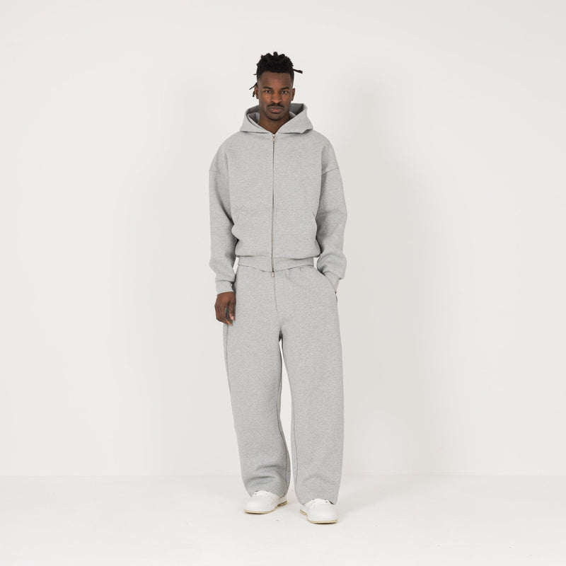 Sculpt Zip Hoodie - Slate Marl - Destructive