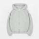 Sculpt Zip Hoodie - Slate Marl - Destructive