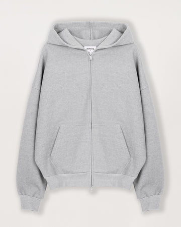 Sculpt Zip Hoodie - Slate Marl - Destructive