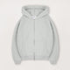 Sculpt Zip Hoodie - Slate Marl - Destructive