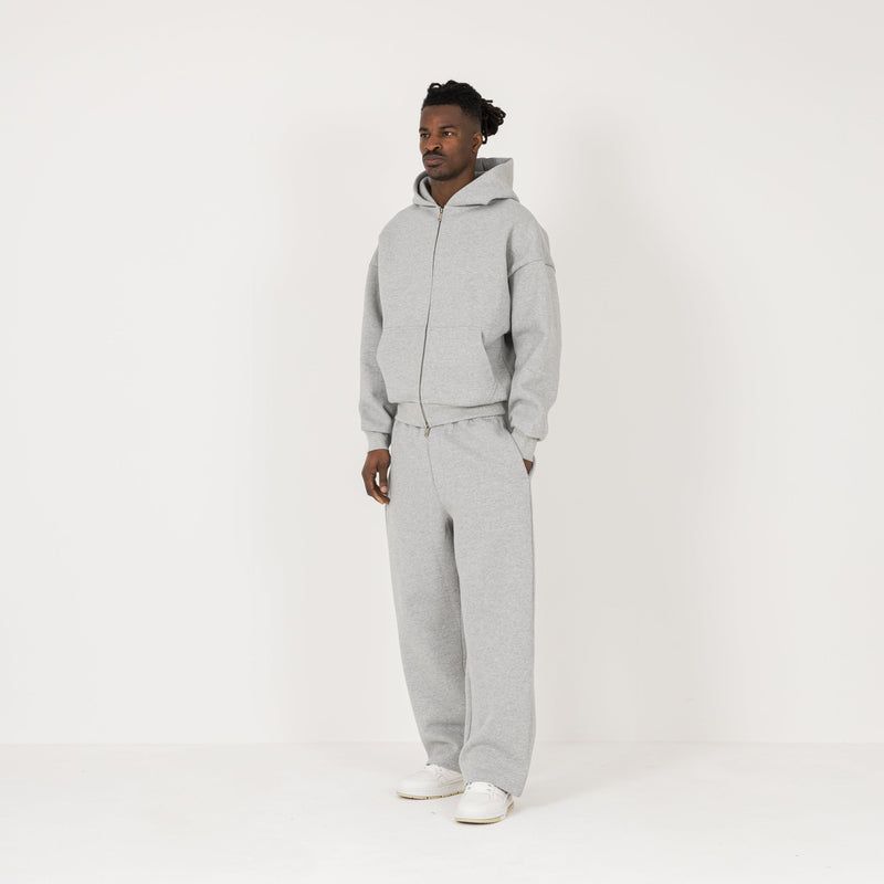 Sculpt Zip Hoodie - Slate Marl - Destructive