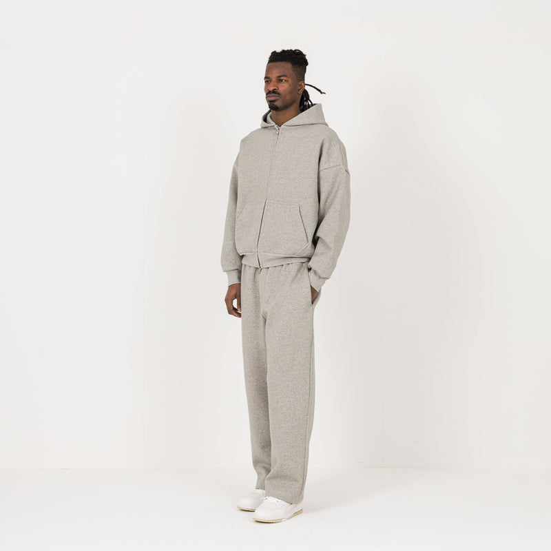 Sculpt Zip Hoodie - Stone Marl - Destructive