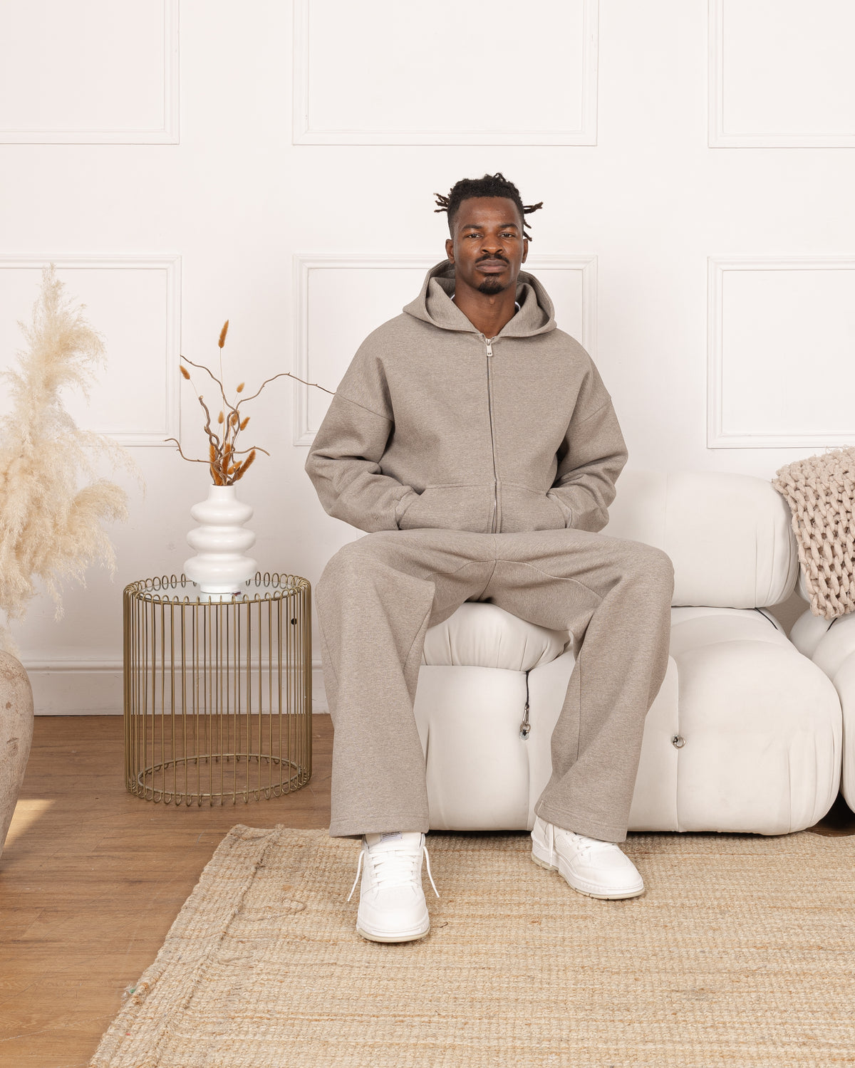 Sculpt Zip Hoodie - Clay Marl campaign image 1